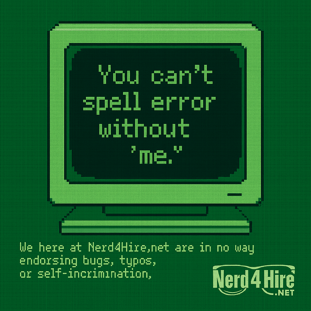 You Can’t Spell Error without “me”