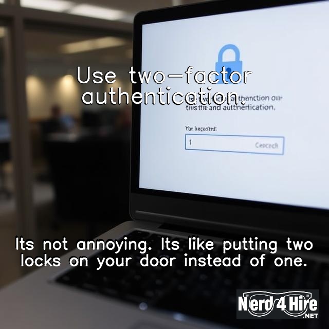 Use two-factor authentication.